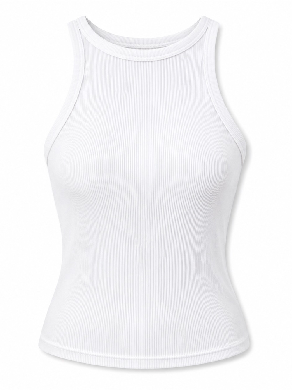 NWT Aritzia Wildred White Ribbed High-Neck Tank